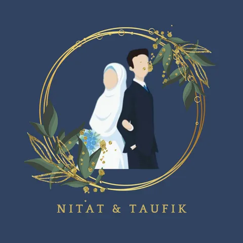 Foto sampul undangan Taufik & Nitat