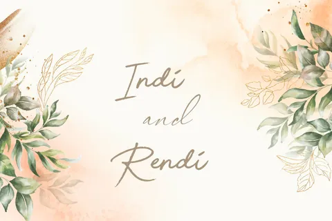 Foto sampul undangan Rendy & Indy