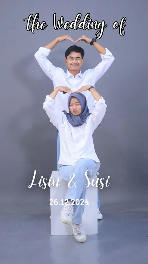 Foto sampul undangan Susiana Agustin & Amat Muhlisin