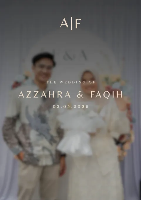 Foto sampul undangan Faqih & Azzahra