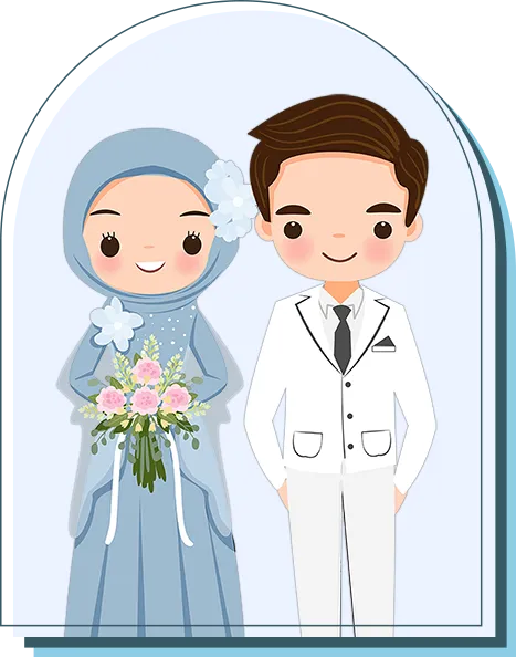 Foto sampul undangan Indra & Yunita