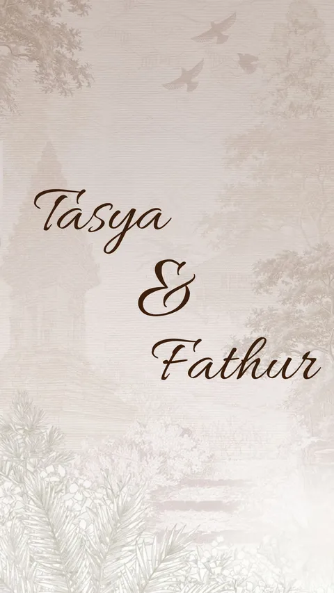 Foto sampul undangan Fathur & Tasya