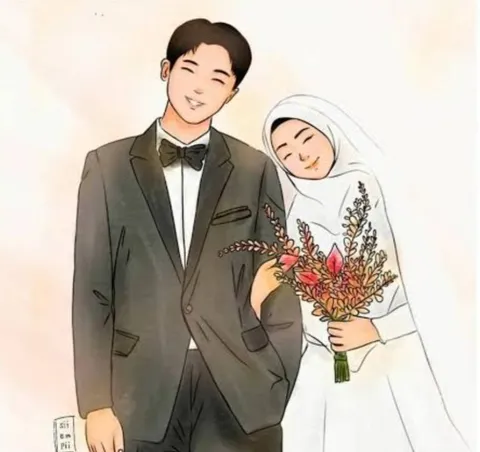 Foto sampul undangan Busman & Riska