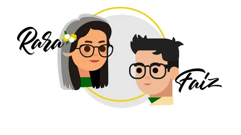 Foto sampul undangan Rara & Faiz