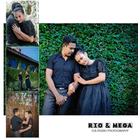 Foto sampul undangan Mega & Rio