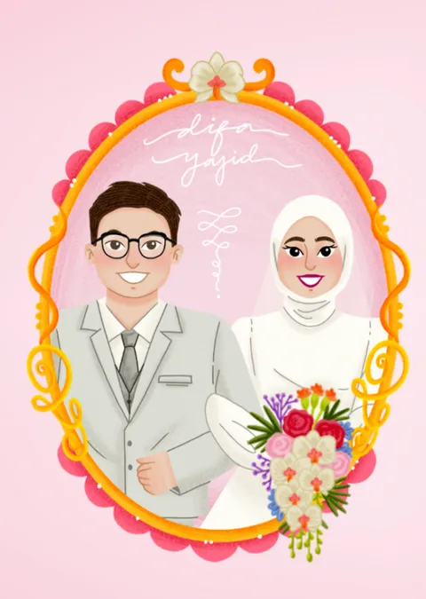 Foto sampul undangan Yajid & Difa