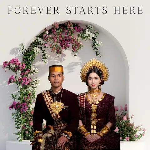 Foto sampul undangan Maya & Anto