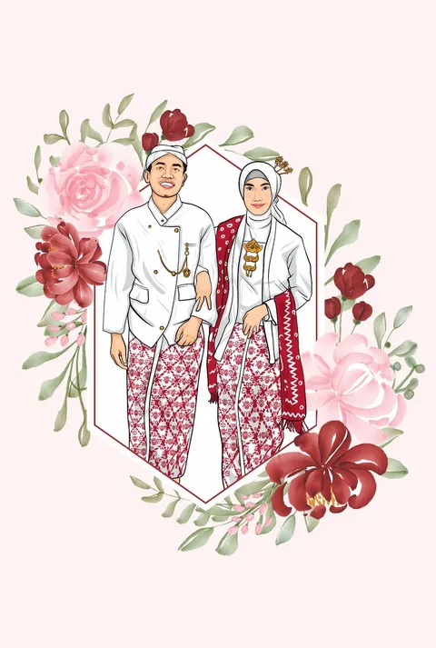 Foto sampul undangan Nikma & Faried