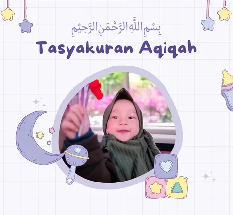 Foto sampul undangan Tasyakuran & Aqiqah Alice Chayra Mamonto