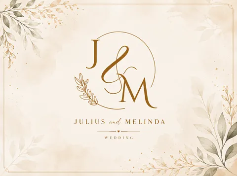 Foto sampul undangan Melinda & Julius