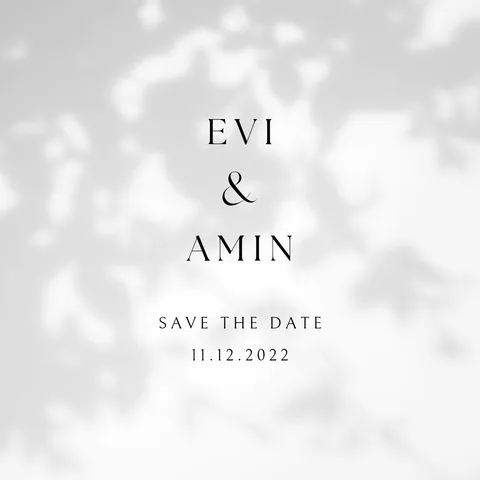 Foto sampul undangan Amin & Evi