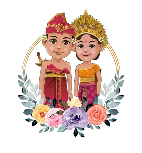 Foto sampul undangan Sri & Bagus