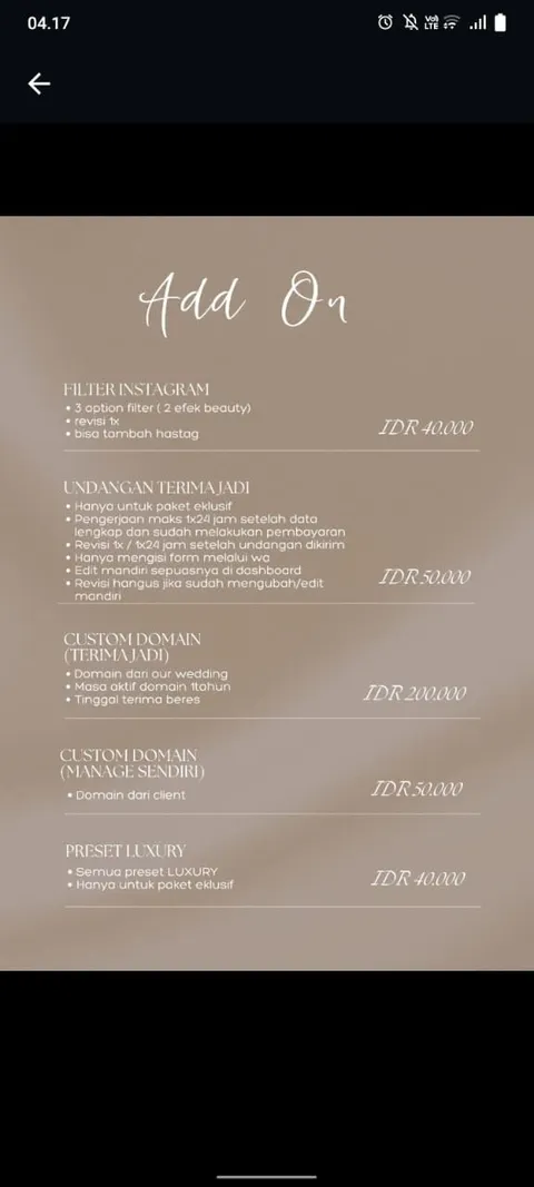 Foto sampul undangan Jordy & Lia