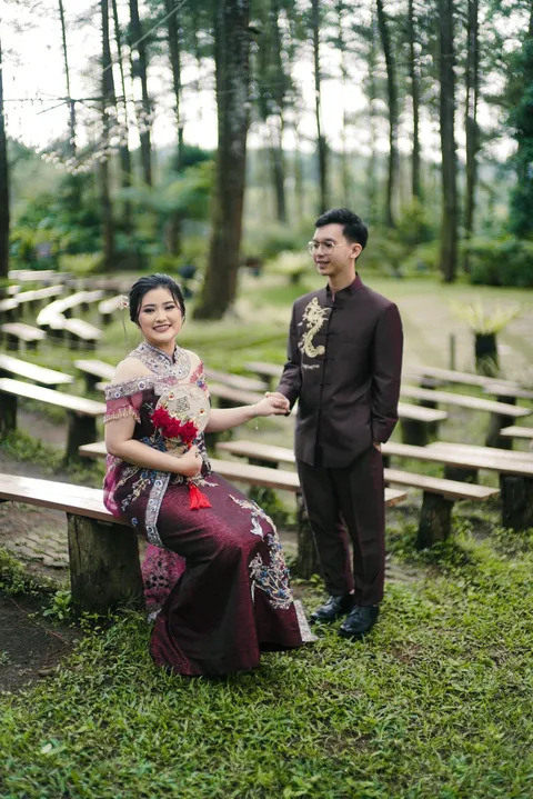 Foto sampul undangan Evi & David