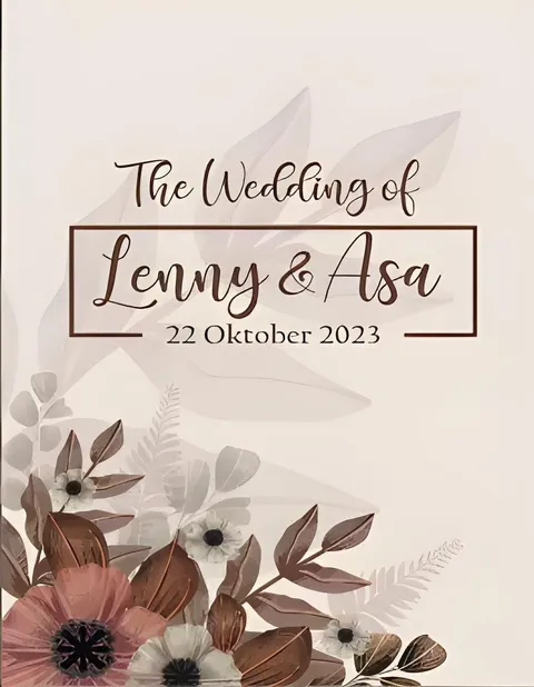 Foto sampul undangan Lenny & Asa
