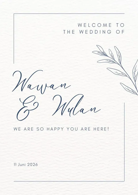 Foto sampul undangan Wulan & Wawan
