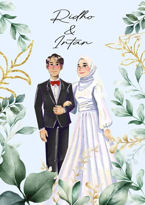 Foto sampul undangan Intan & Ridho