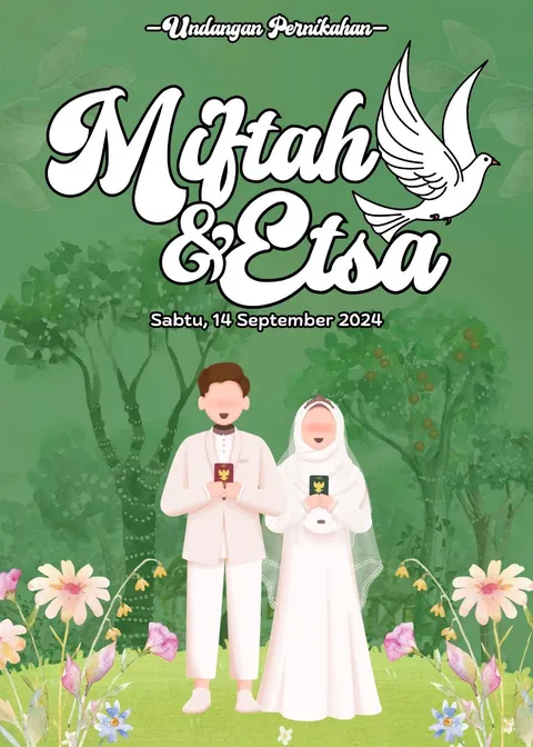Foto sampul undangan Bias & Ichwan