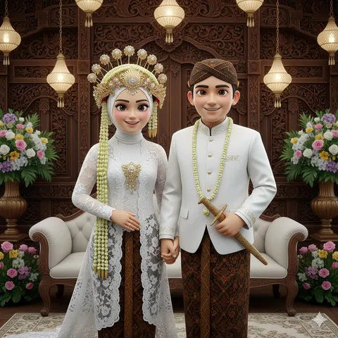Foto sampul undangan Ayu & Olay