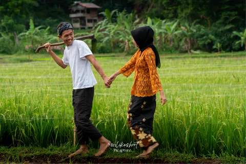 Foto sampul undangan Amin & Dita