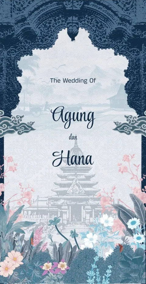 Foto sampul undangan Agung & Hana