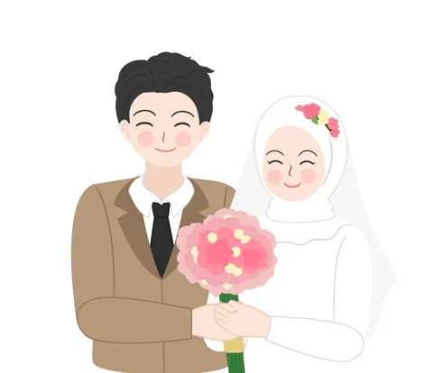 Foto sampul undangan Nur & Iman