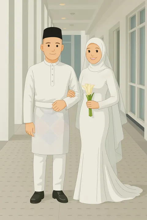 Foto sampul undangan Ali & Yuni