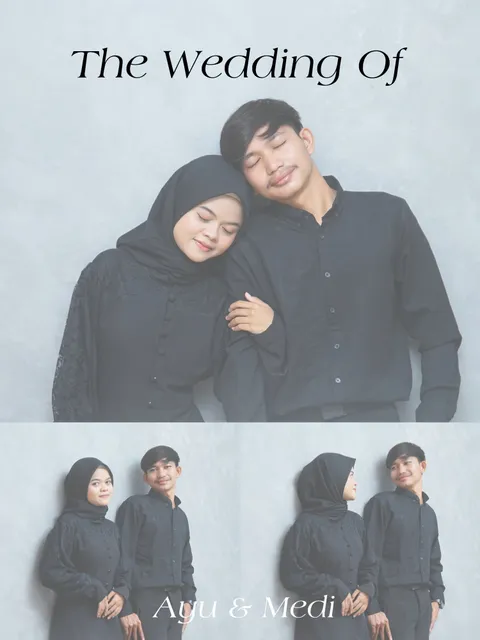 Foto sampul undangan Medi & Ayu