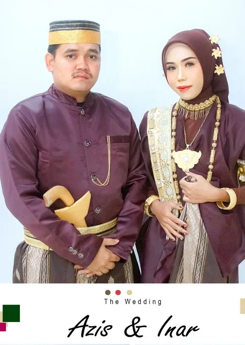 Foto sampul undangan Inar & Azis