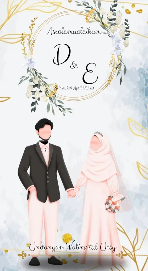 Foto sampul undangan Diyang & Ellang