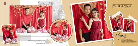 Foto sampul undangan Weni & Topik