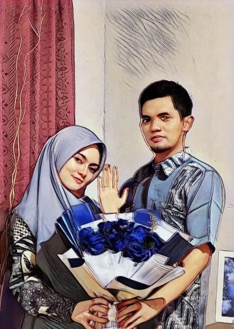 Foto sampul undangan Uthi & Indi
