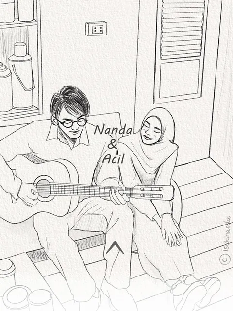 Foto sampul undangan Acil & Nanda