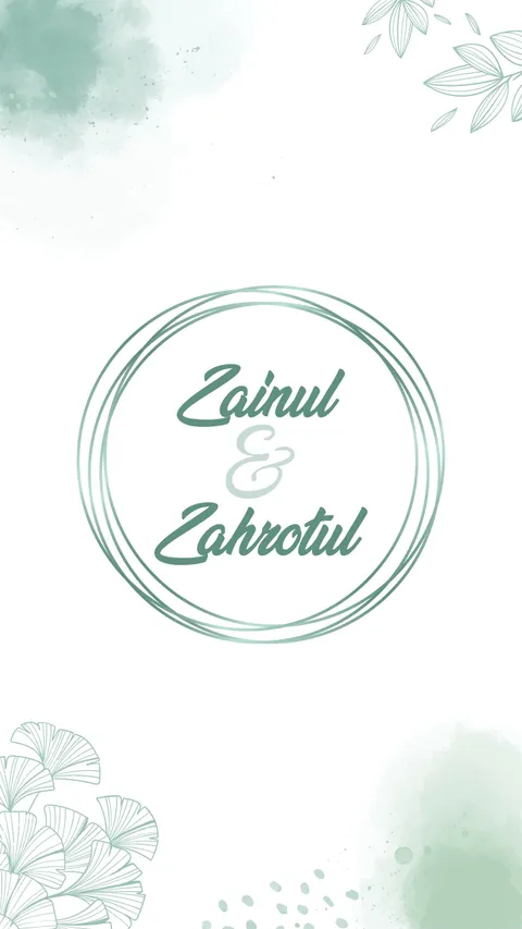 Foto sampul undangan Zainul & Zahrotul