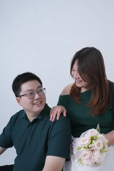 Foto sampul undangan Erica & Nathan