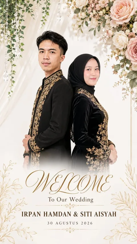 Foto sampul undangan Irpan Hamdan & Siti Aisyah