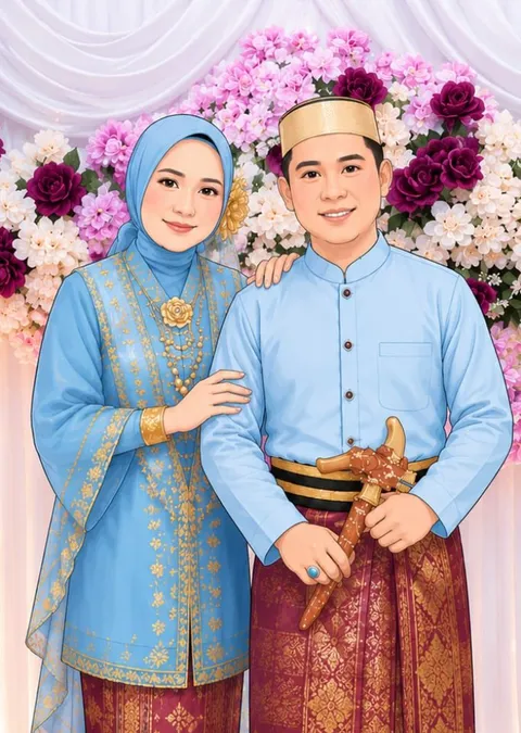 Foto sampul undangan Awalia & Asdar