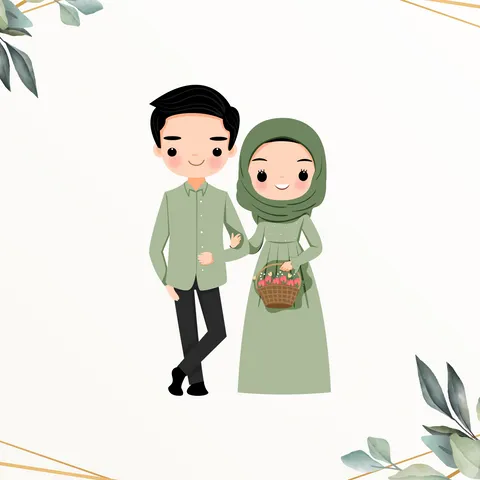 Foto sampul undangan Hendro & Leni