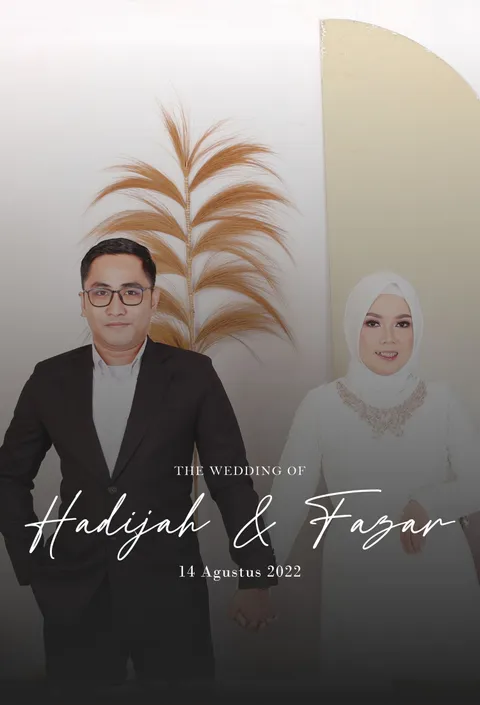 Foto sampul undangan Fazar & Hadijah