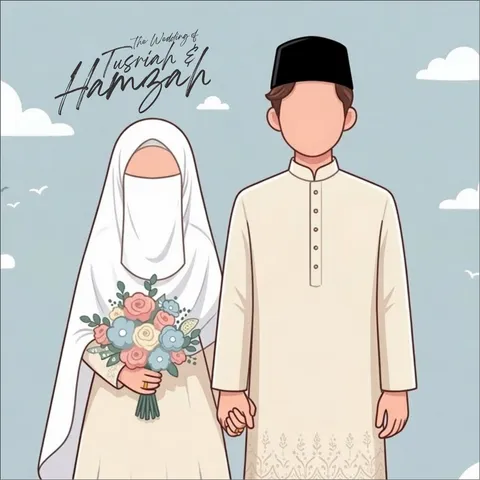 Foto sampul undangan Hamzah Alfatih & Tusriah