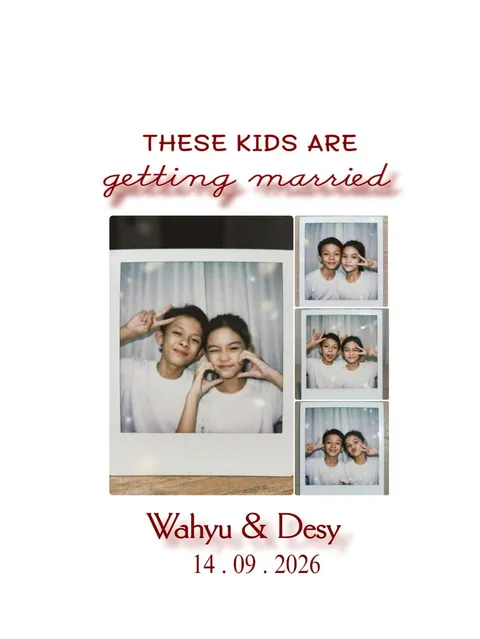Foto sampul undangan Desy & Khoirul