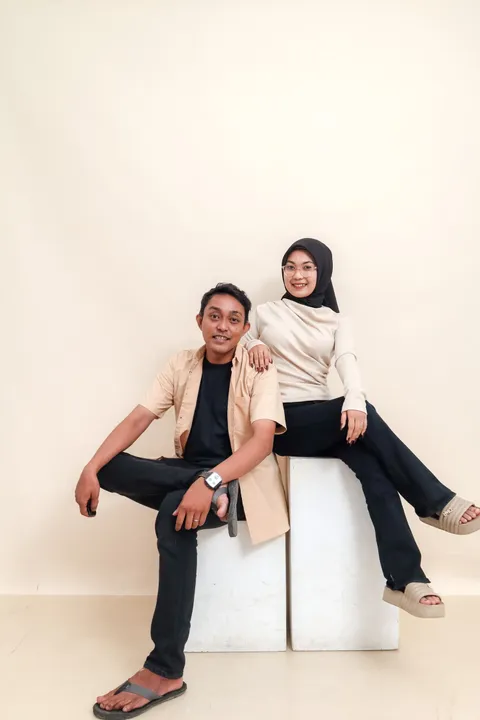 Foto sampul undangan Hanna & Deden