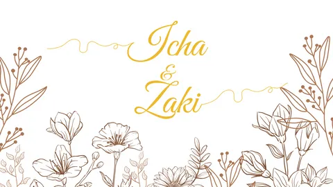 Foto sampul undangan Zaki & Icha