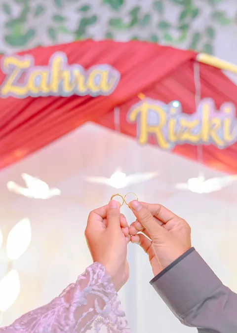 Foto sampul undangan Zahra & Rizki