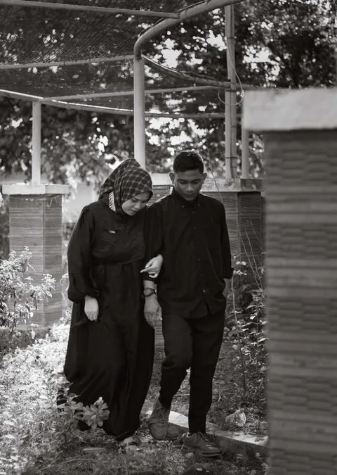 Foto sampul undangan Iman & Lina