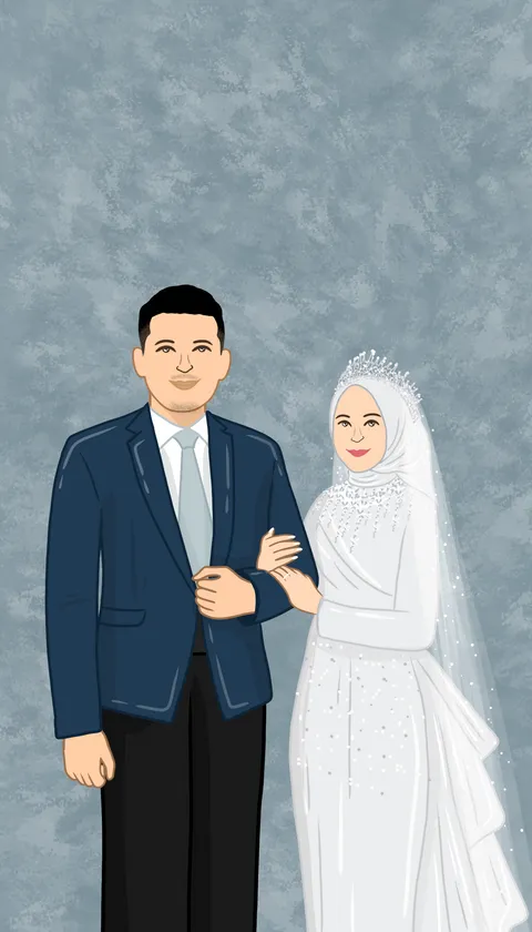 Foto sampul undangan Nisa & Alif