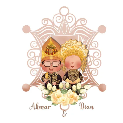 Foto sampul undangan Akmar & Dian