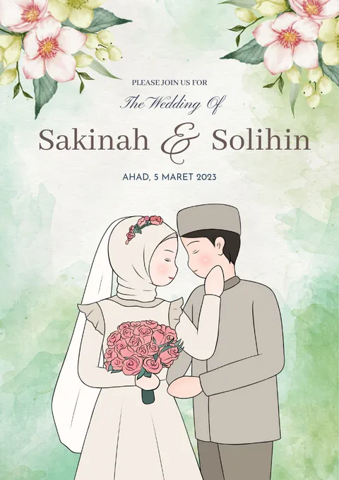 Foto sampul undangan Solihin & Sakinah