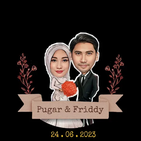 Foto sampul undangan Friddy & Pugar