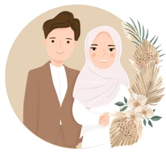 Foto sampul undangan Arif & Ika